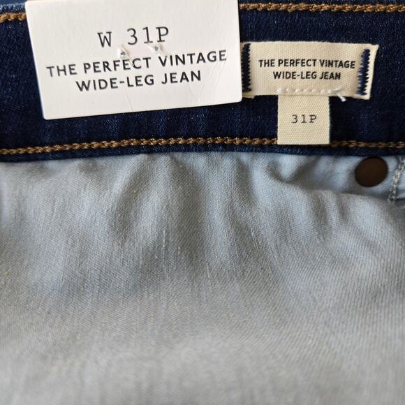 Madewell The Petite Perfect Vintage Wide-Leg Jean Size 31P NWT - Picture 6 of 12